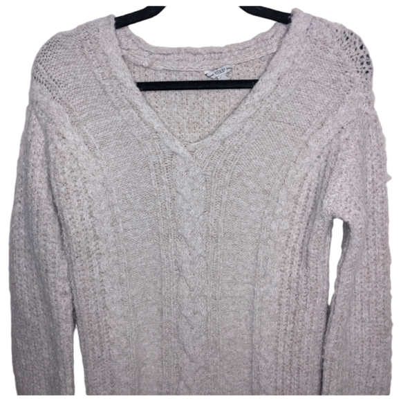 Guess Gray Cable Knit Sweater Dress XS ❄️ - Picture 3 of 6